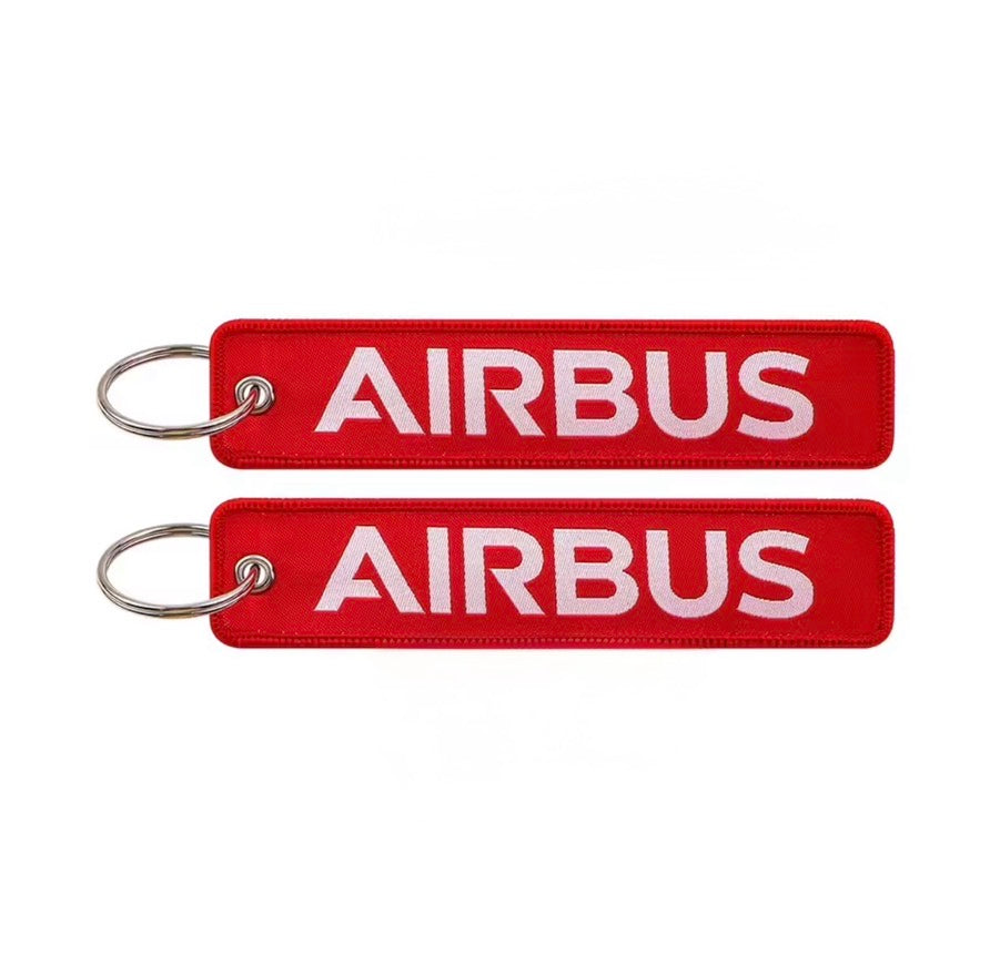 Embroidered Airline Keychain | Airbus