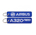 Embroidered Airline Keychain | Airbus A320 Neo