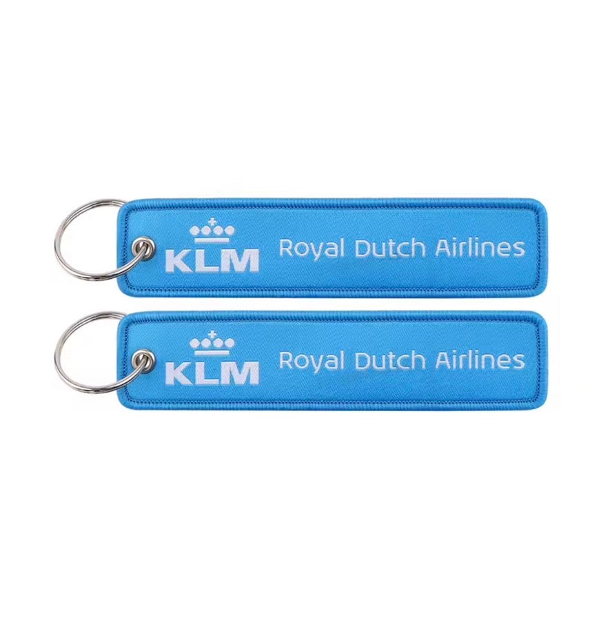 Embroidered Airline Keychain | KLM