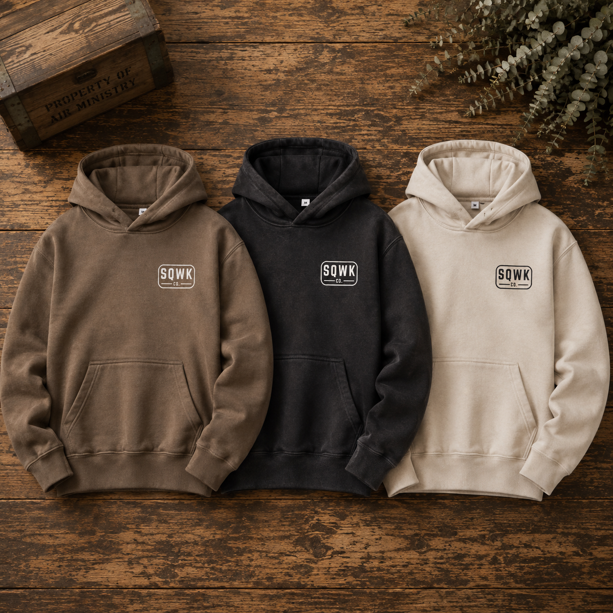 SQWK Original pull over hoodie