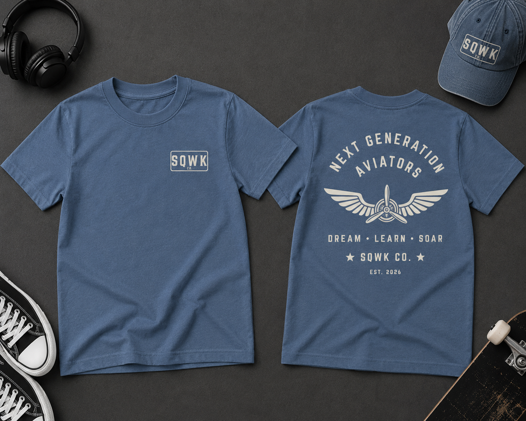 SQWK Kids - Next Generation Aviators tee