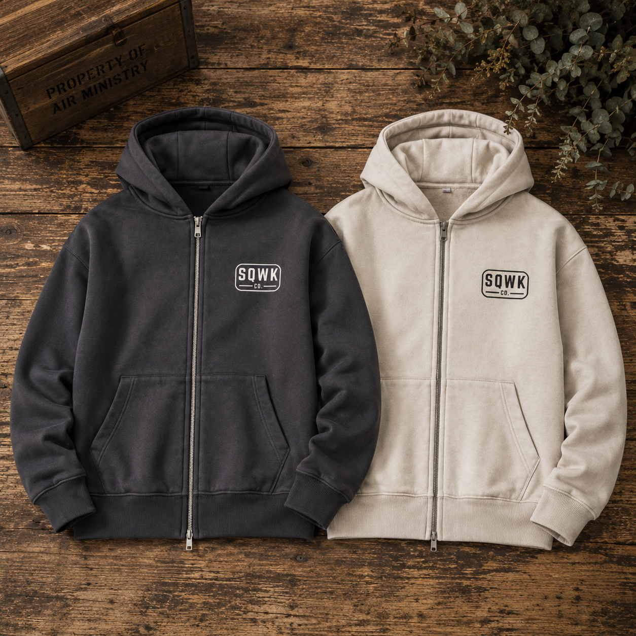 SQWK Original zip hoodie