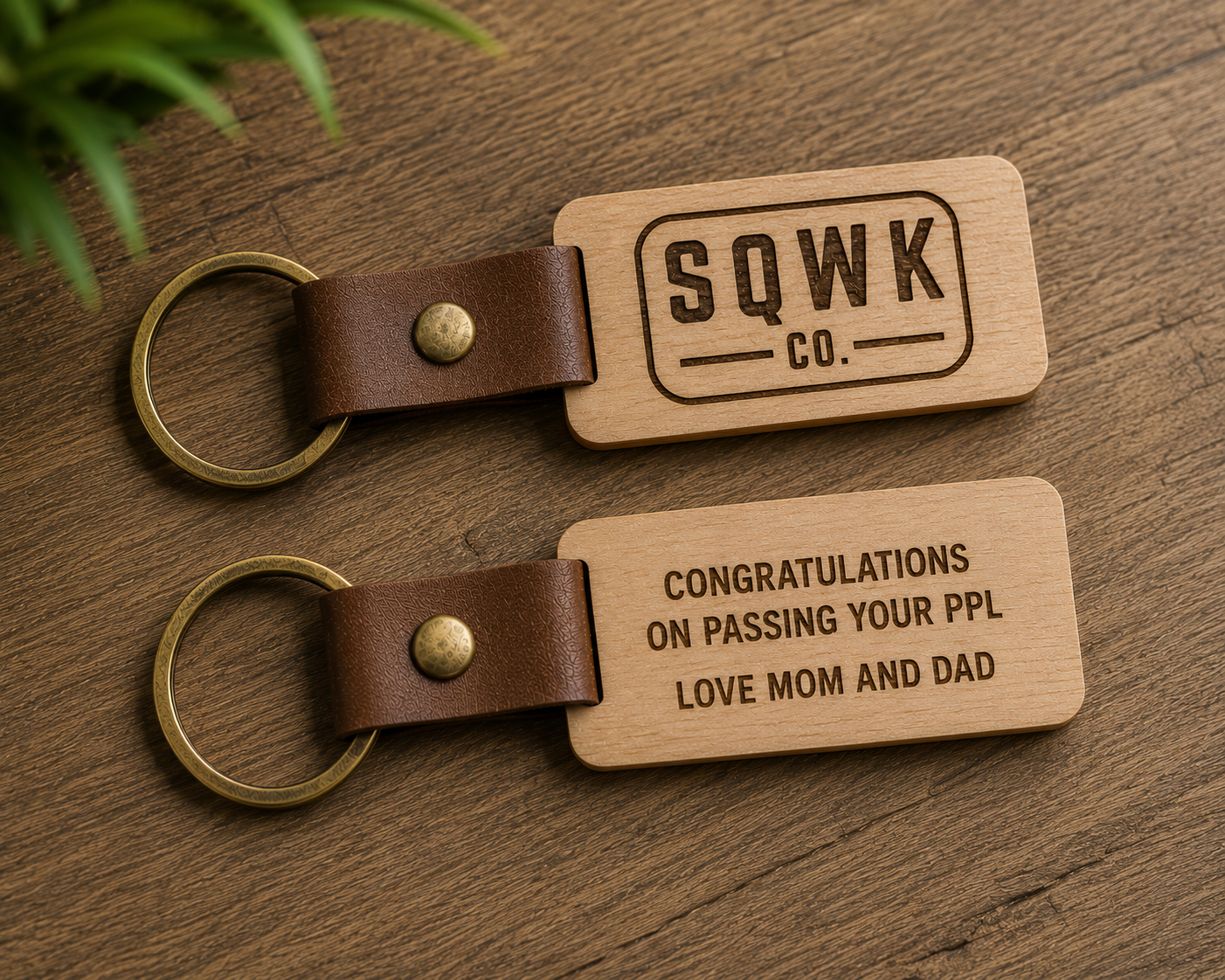 SQWK Co. Keyring
